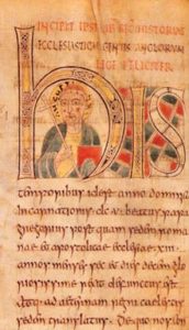 Manuscript depicting St. Augustine 
