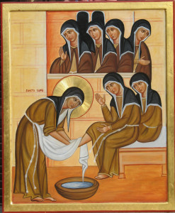Clare-washing-the-feet-of-the-nuns